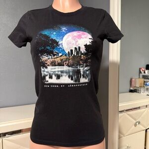 Aeropostale Graphic Black Tee